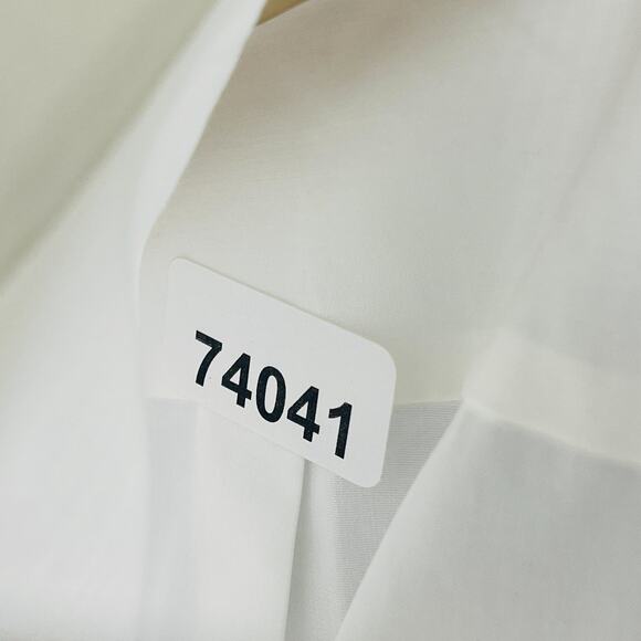 LANDS END Shirt Womens 16 Tall Poplin Button Up Long Sleeve Cotton White NEW - Picture 12 of 12